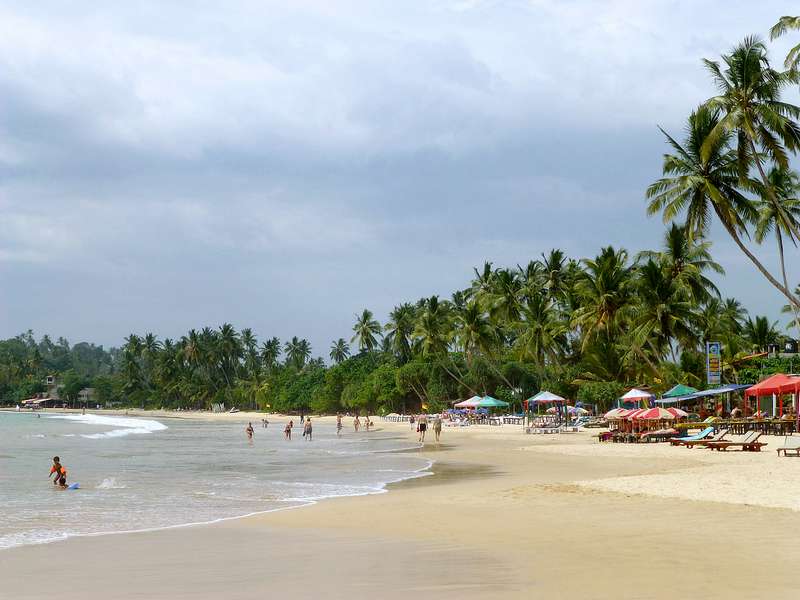 Golden beaches in Sri Lanka